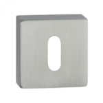 Bocchetta Quadra Foro Chiave mm.50x50x10h ASI304 Acciaio Inox Satinato | Fimet Maniglie